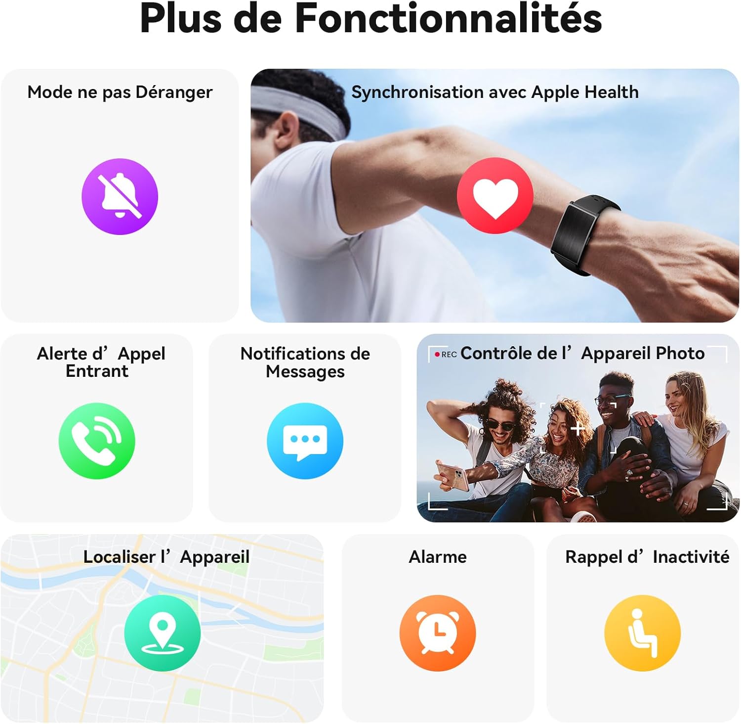Montre connectee etanche avec grande autonomie
